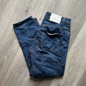 Zara Tapered Leg Dark Wash Jeans